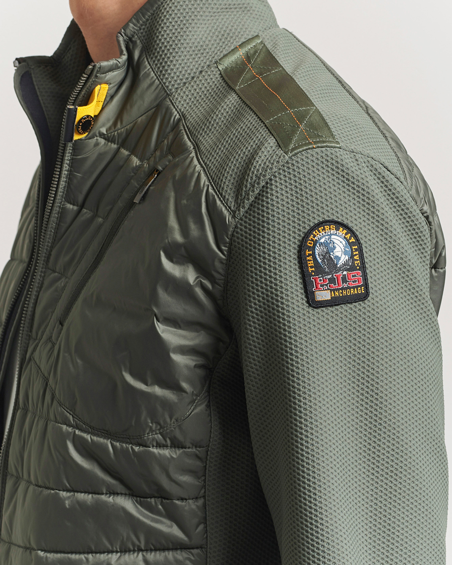 Homme | Manteaux Et Vestes | Parajumpers | Jayden Mesh Hybrid Jacket Thyme Green