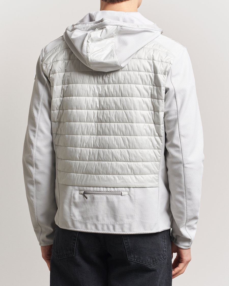 Homme | Manteaux Et Vestes | Parajumpers | Nolan Mesh Hooded Hybrid Ghiaccio