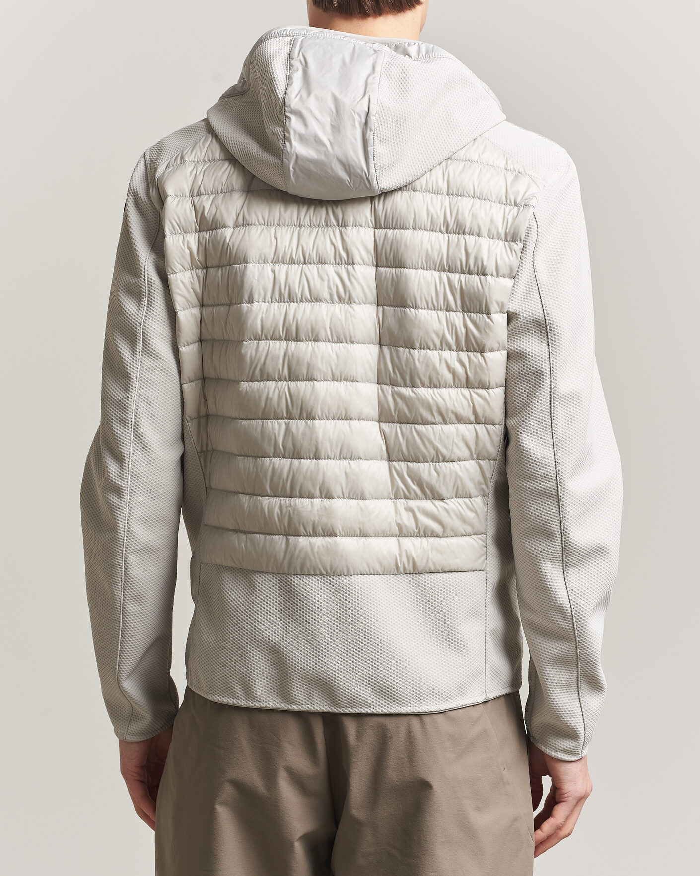 Homme | Manteaux Et Vestes | Parajumpers | Nolan Mesh Hooded Hybrid Ghiaccio