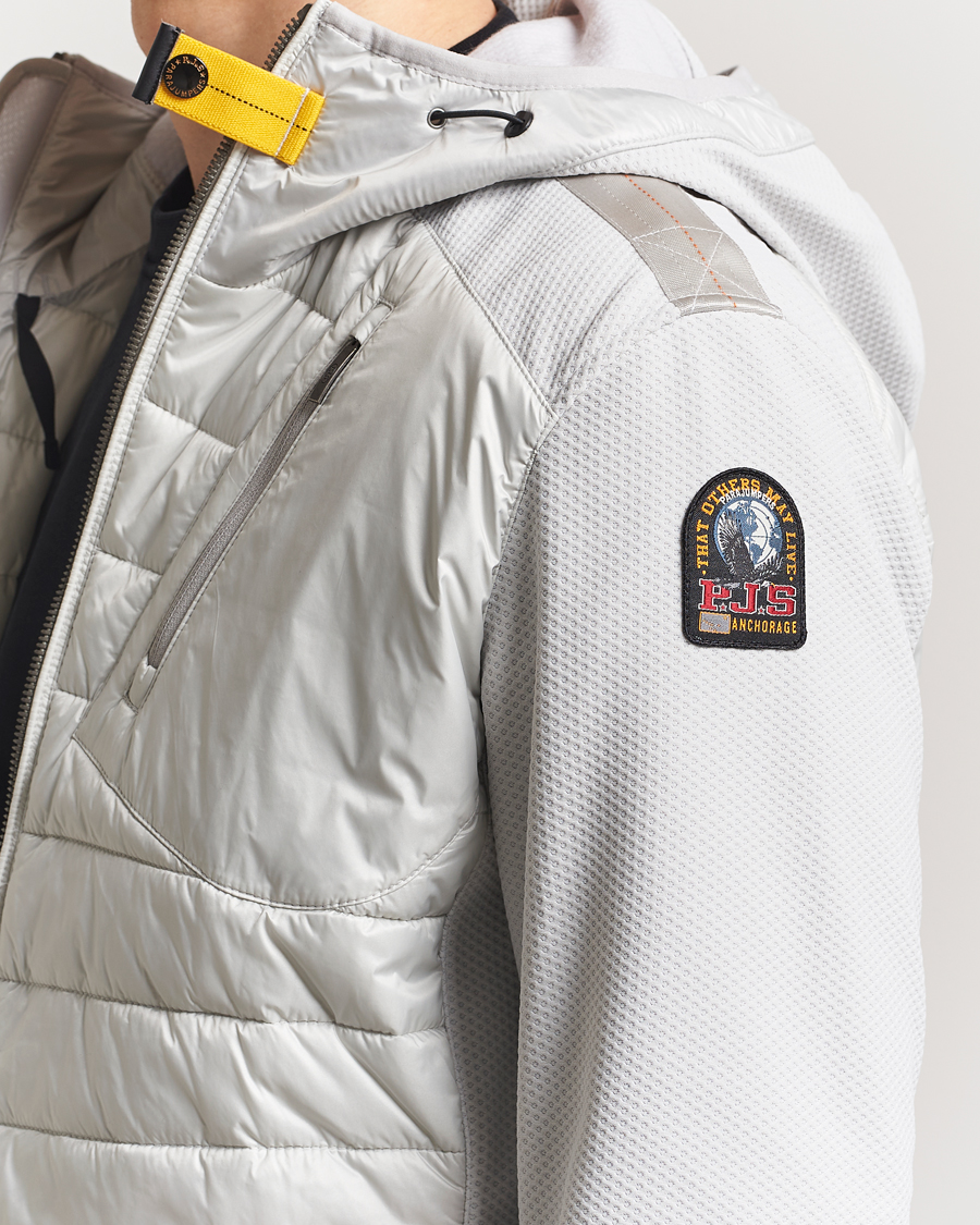 Homme | Manteaux Et Vestes | Parajumpers | Nolan Mesh Hooded Hybrid Ghiaccio