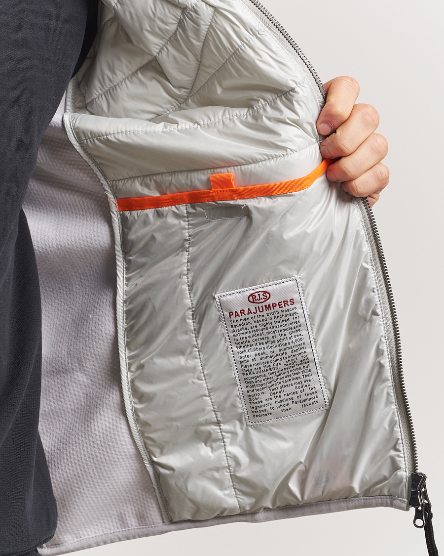 Homme | Manteaux Et Vestes | Parajumpers | Nolan Mesh Hooded Hybrid Ghiaccio