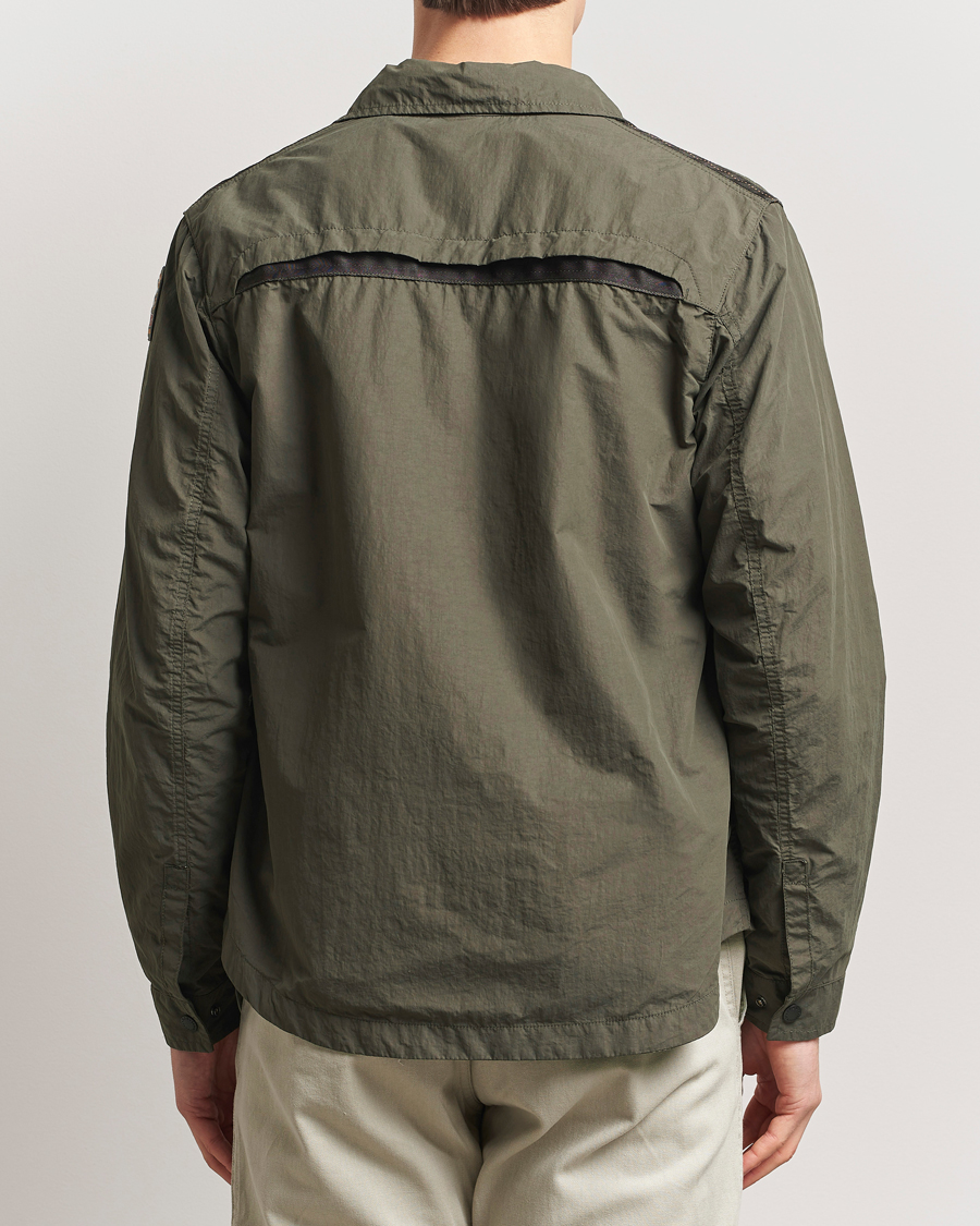 Homme | Manteaux Et Vestes | Parajumpers | Rayner Peached Poplin Shirt Jacket Kombu Green