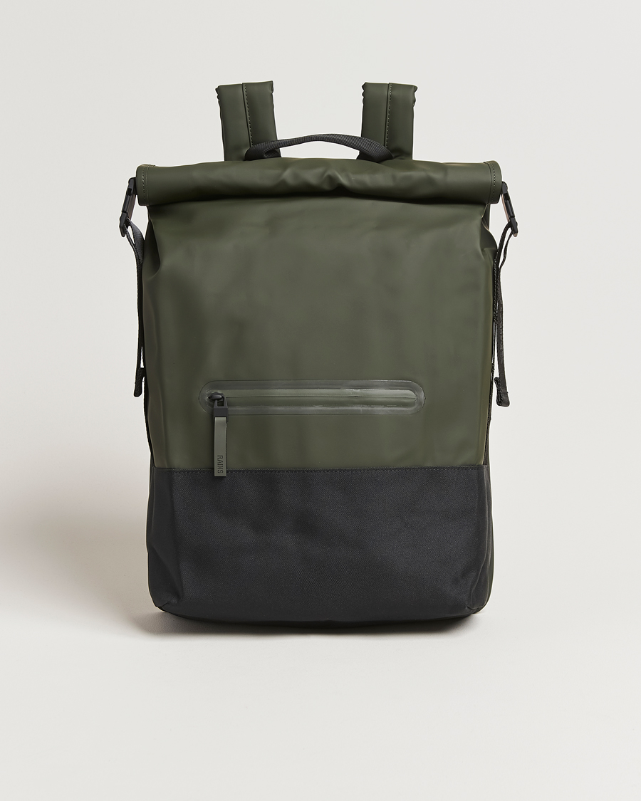 Homme | Sacs | RAINS | Trail Rolltop Backpack Green