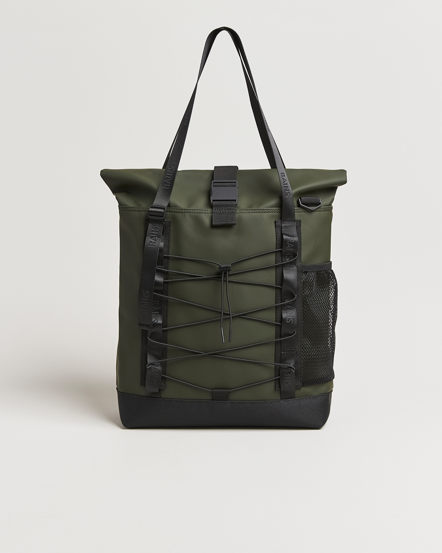 Homme | RAINS Trail Rolltop Tote Bag Green | RAINS | Trail Rolltop Tote Bag Green