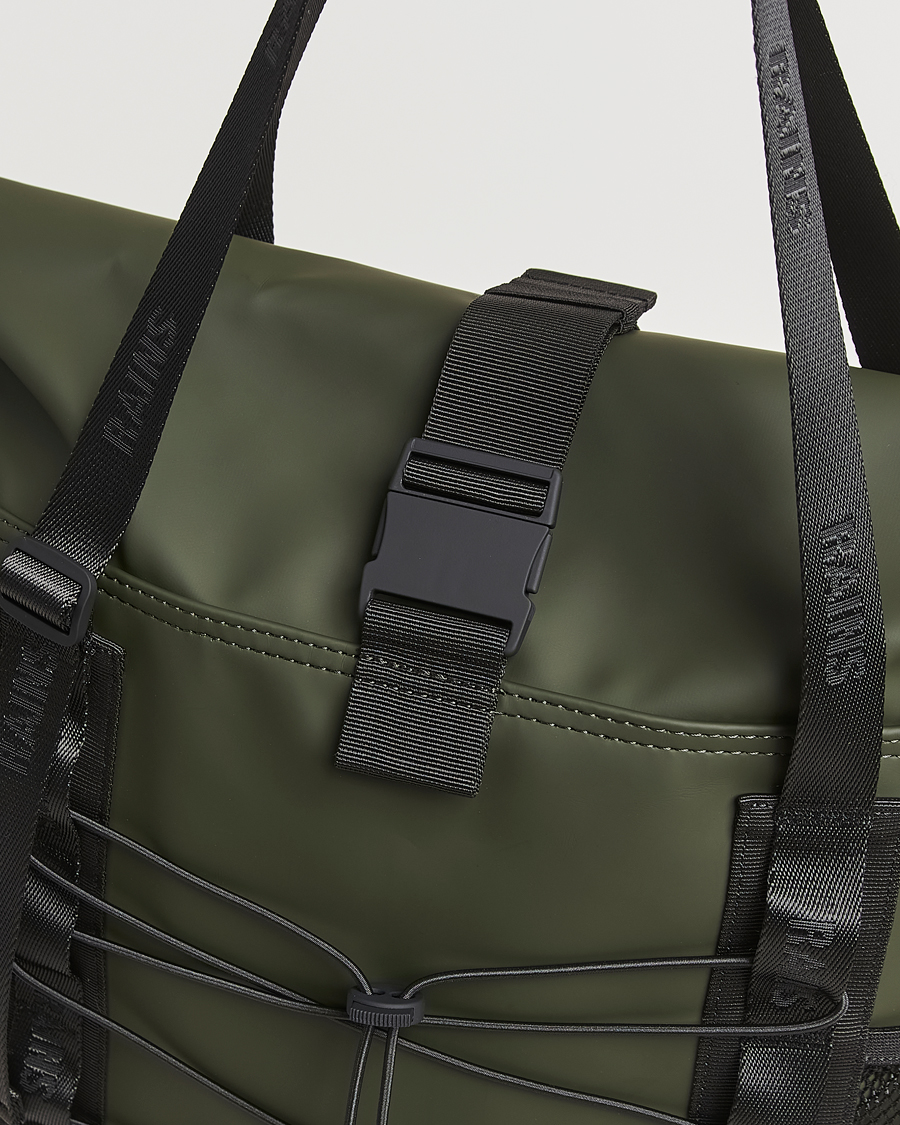 Homme | RAINS Trail Rolltop Tote Bag Green | RAINS | Trail Rolltop Tote Bag Green