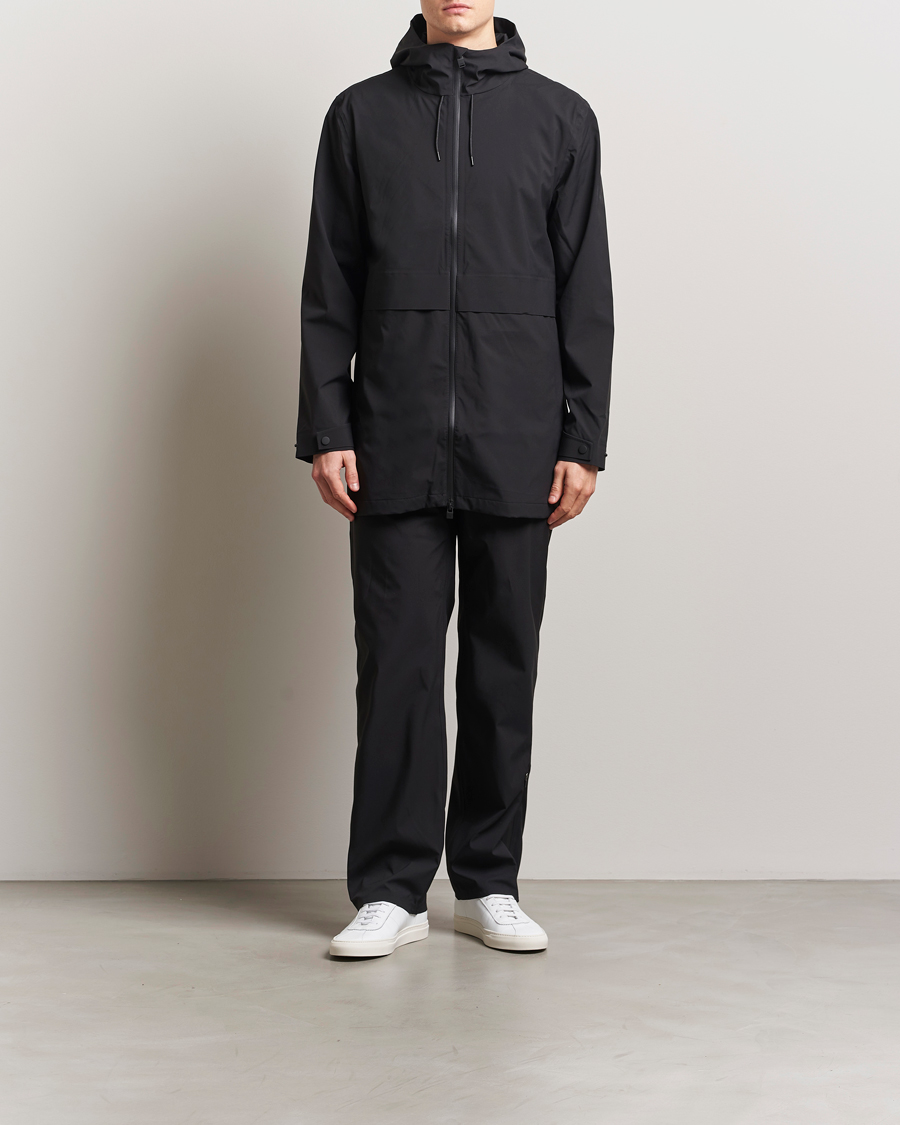 Homme | Manteaux Et Vestes | RAINS | Suva Hooded Waterproof Long Jacket Black