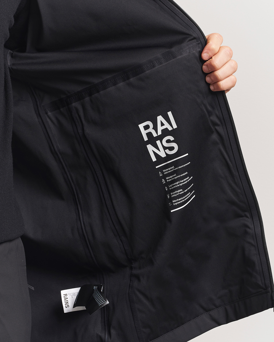 Homme | Manteaux Et Vestes | RAINS | Suva Hooded Waterproof Long Jacket Black