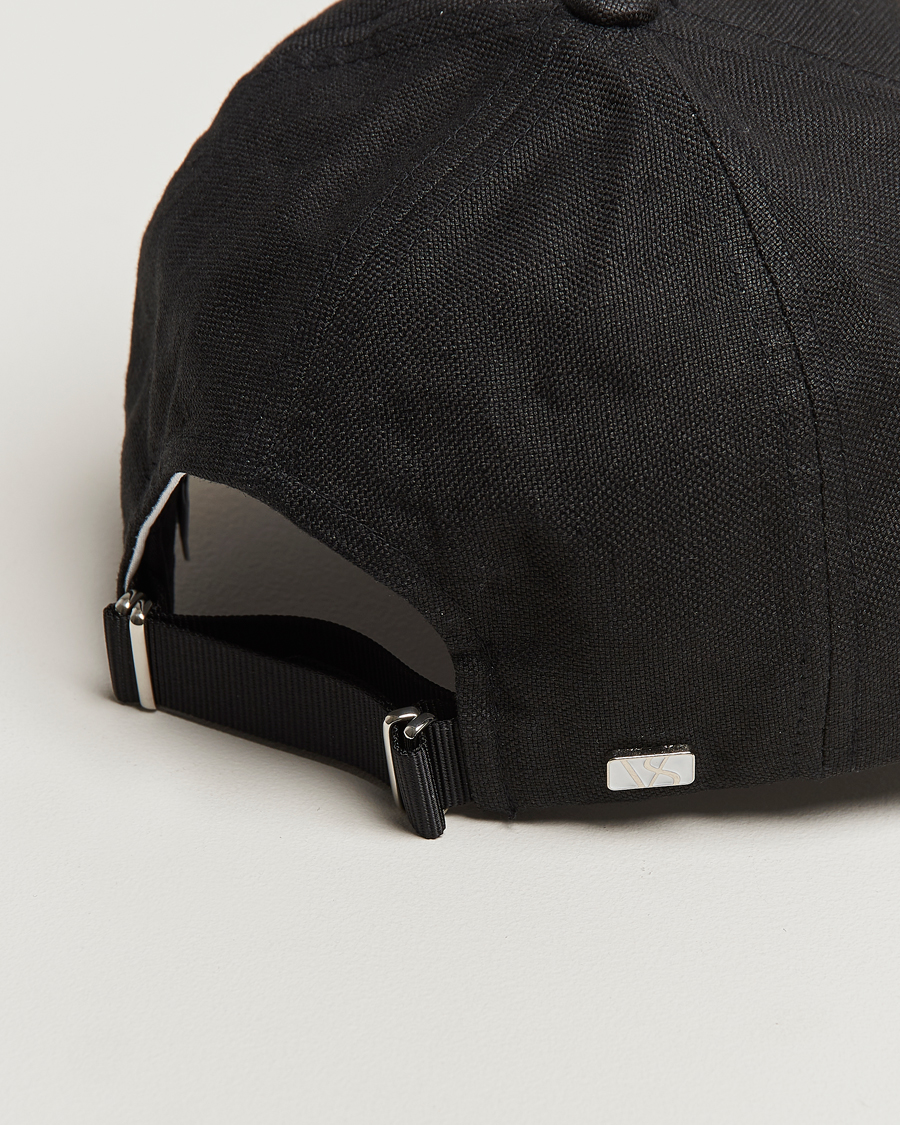 Homme | Bobs Et Casquettes | Varsity Headwear | Linen Baseball Cap Licorice Black