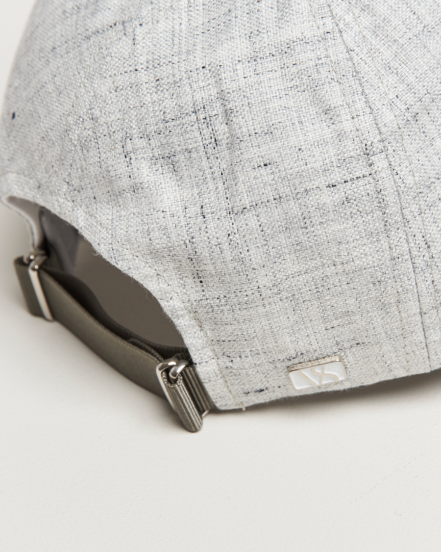 Homme | Varsity Headwear Linen Baseball Cap Pebble Grey | Varsity Headwear | Linen Baseball Cap Pebble Grey