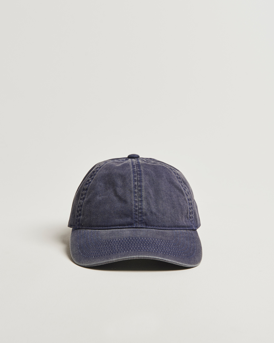 Homme | Bobs Et Casquettes | Varsity Headwear | Washed Cotton Baseball Cap Navy