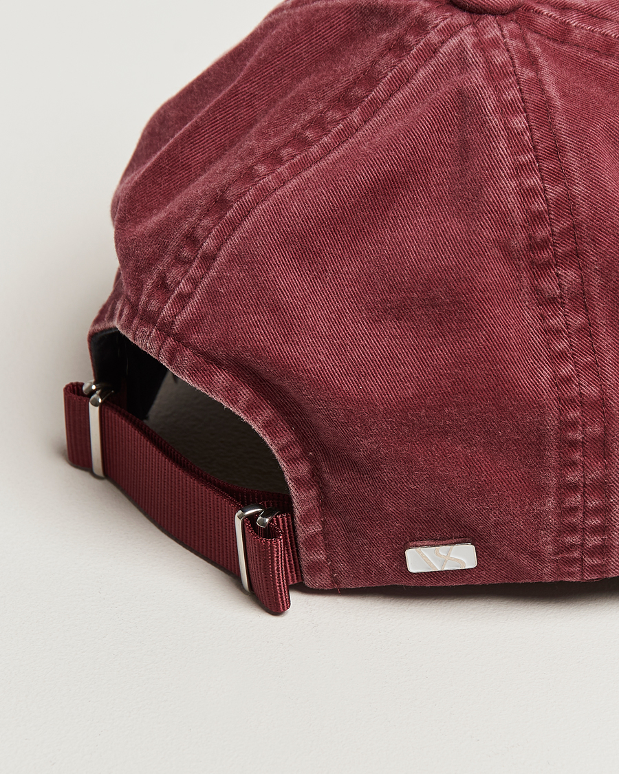 Homme | Bobs Et Casquettes | Varsity Headwear | Washed Cotton Baseball Cap Burgundy