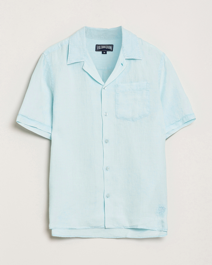 Homme | Chemises | Vilebrequin | Charli Resort Short Sleeve Shirt Pacific