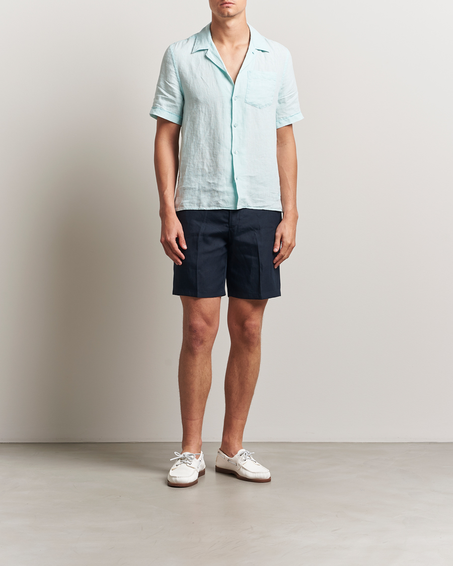 Homme | Chemises | Vilebrequin | Charli Resort Short Sleeve Shirt Pacific