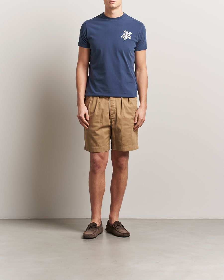Homme | T-shirts | Vilebrequin | Portisol Embroidered T-Shirt Bleu Marine