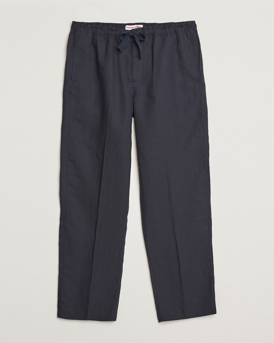 Homme | Pantalons | Orlebar Brown | Alex Linen Trousers Night Iris