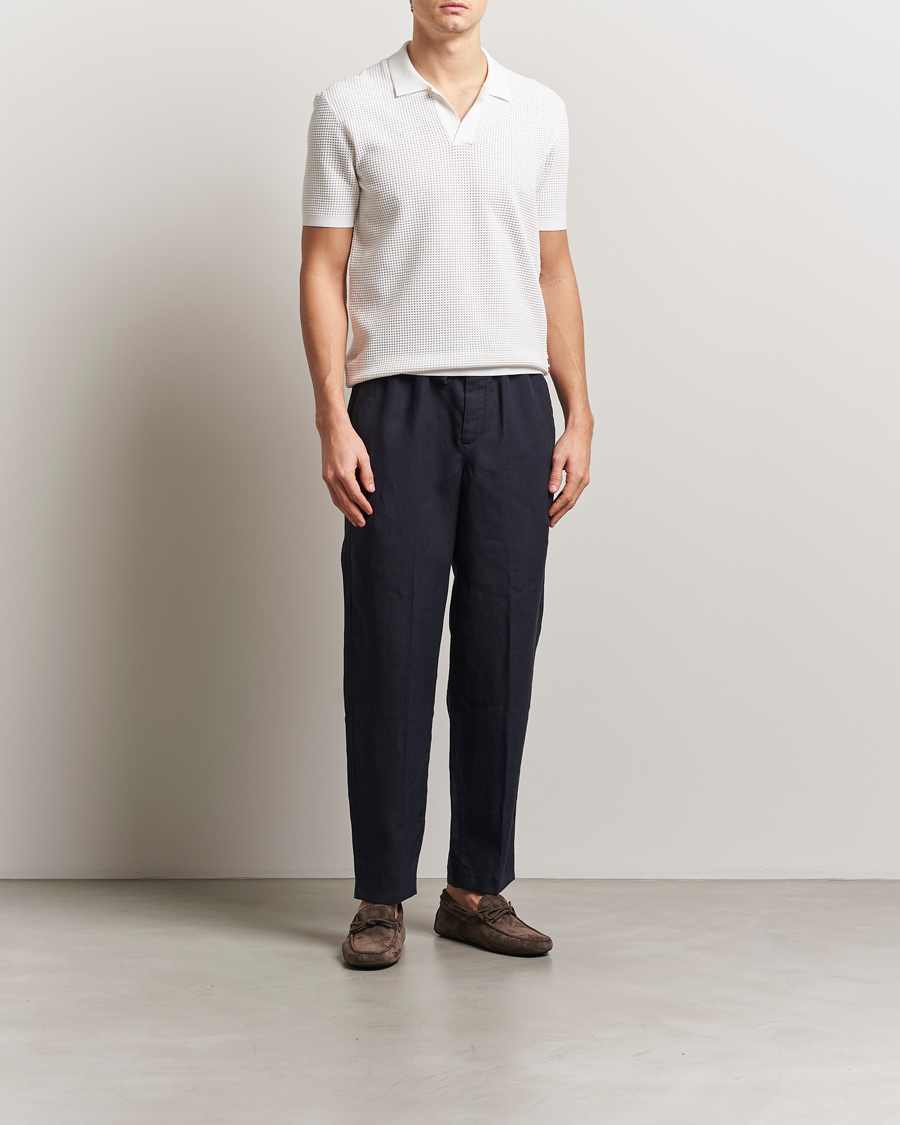 Homme | Pantalons | Orlebar Brown | Alex Linen Trousers Night Iris