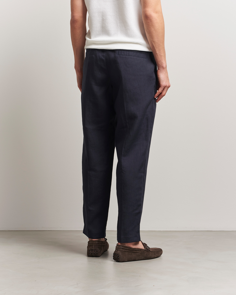 Homme | Pantalons | Orlebar Brown | Alex Linen Trousers Night Iris