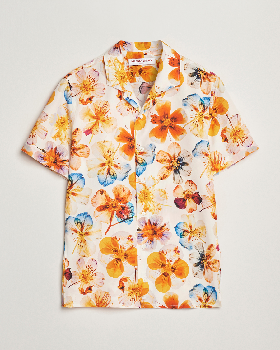 Homme | Chemises | Orlebar Brown | Hibbert Oshibana Printed Shirt White Sand