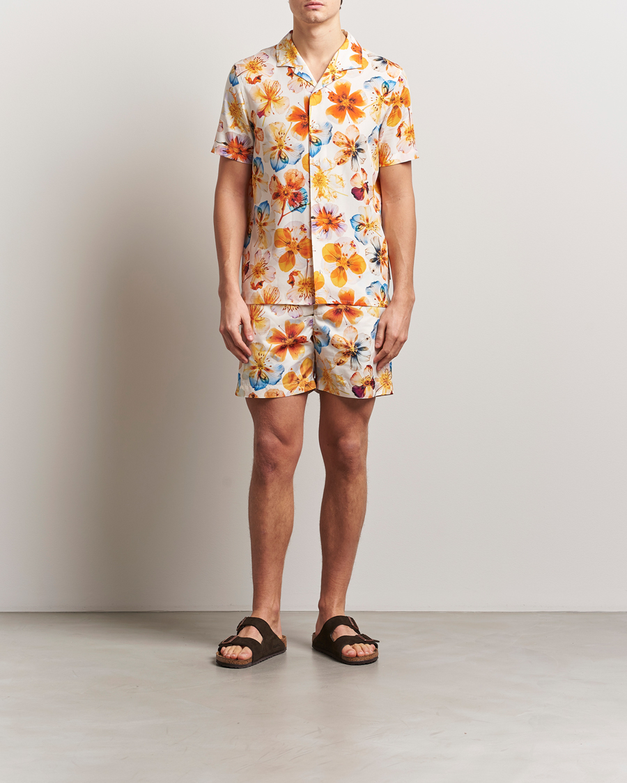 Homme | Chemises | Orlebar Brown | Hibbert Oshibana Printed Shirt White Sand