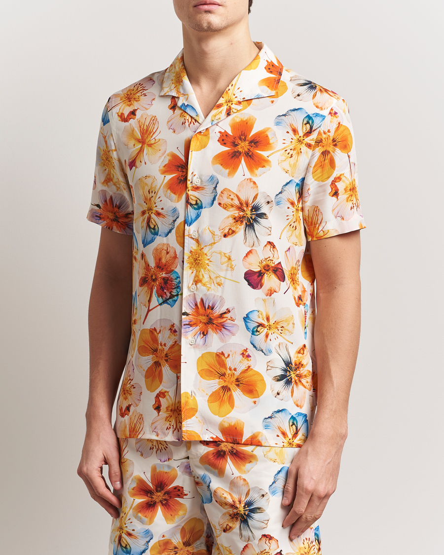 Homme | Chemises | Orlebar Brown | Hibbert Oshibana Printed Shirt White Sand