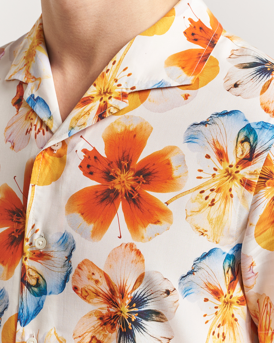 Homme | Chemises | Orlebar Brown | Hibbert Oshibana Printed Shirt White Sand