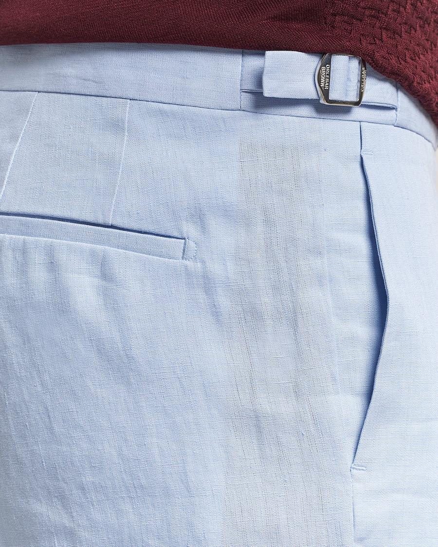 Homme | Pantalons | Orlebar Brown | Griffon Linen Trousers Springwater Blue
