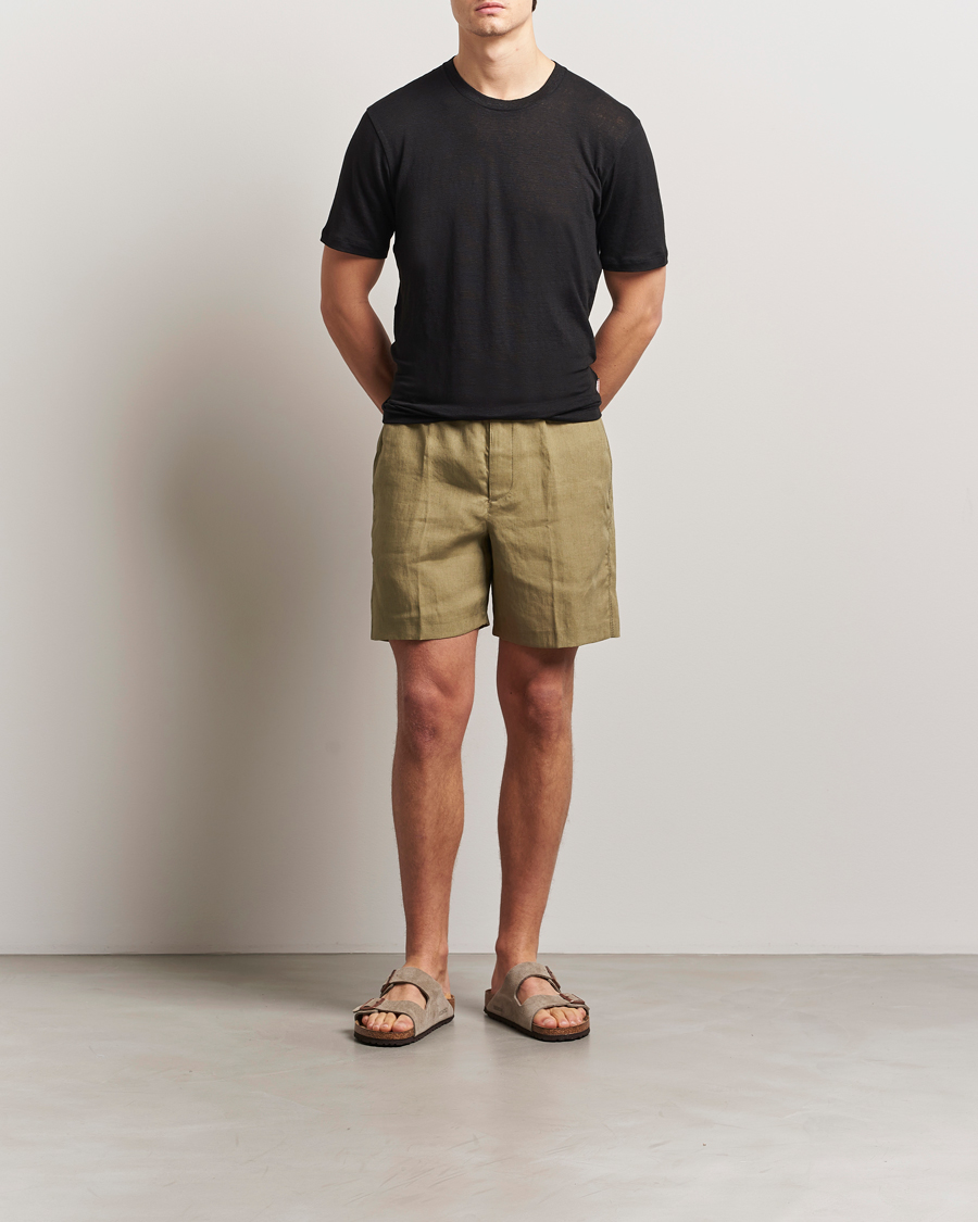 Homme | Shorts | Orlebar Brown | Alex Linen Shorts Agave Green