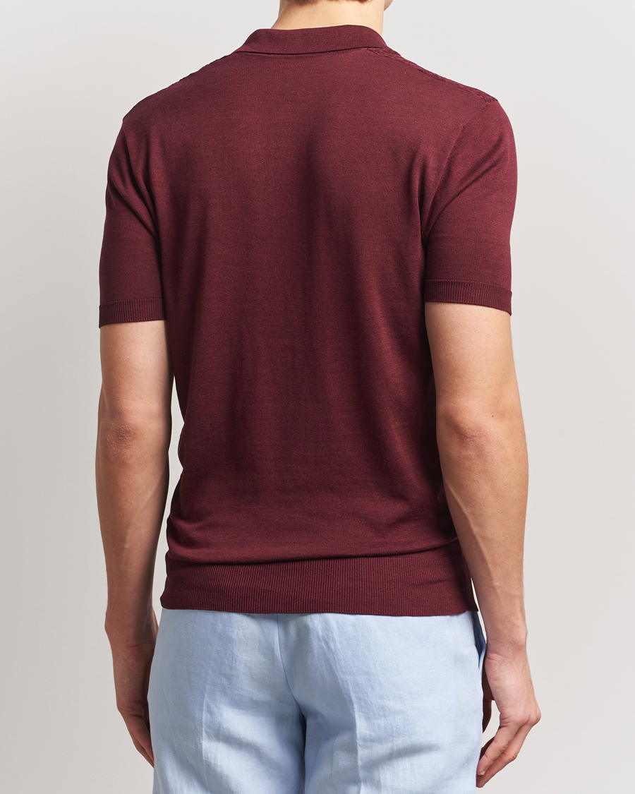 Homme | Polos | Orlebar Brown | Horton Maybrook Cotton/Silk Polo Damson