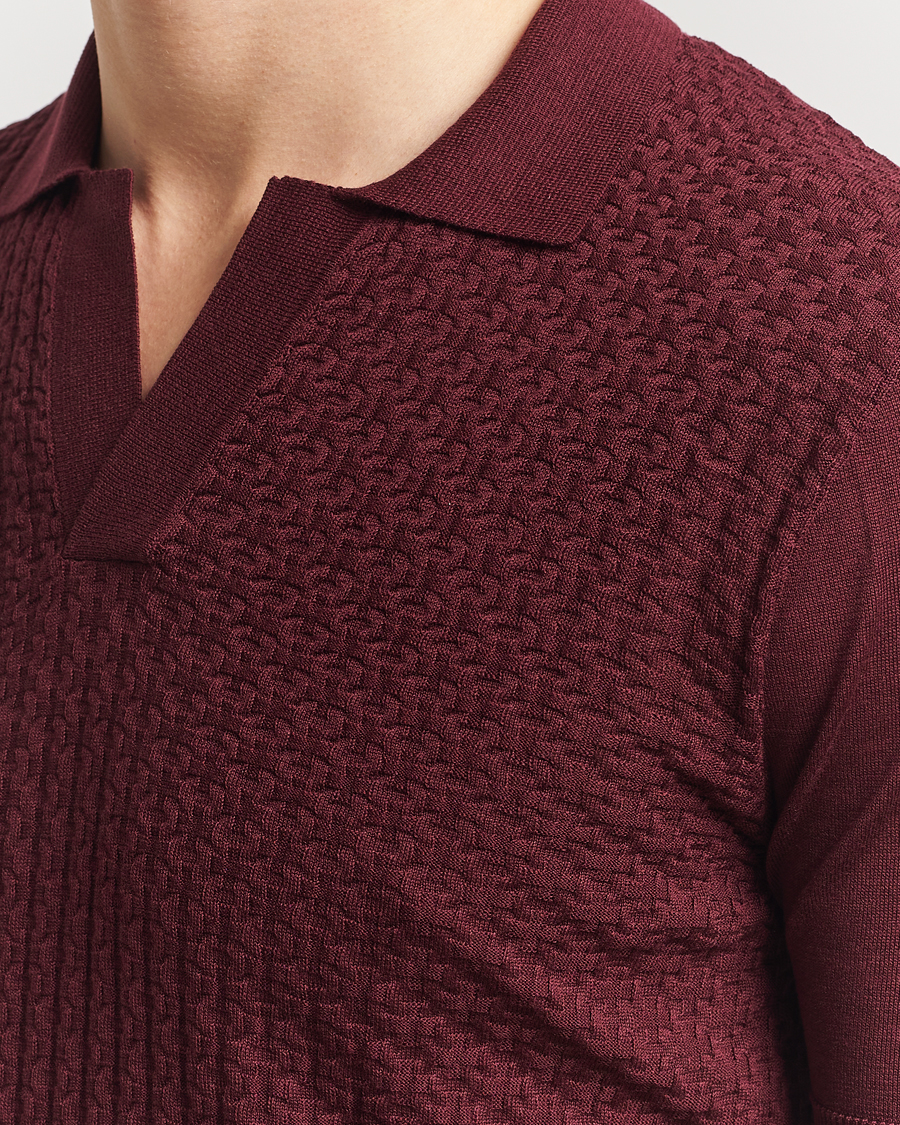 Homme | Polos | Orlebar Brown | Horton Maybrook Cotton/Silk Polo Damson