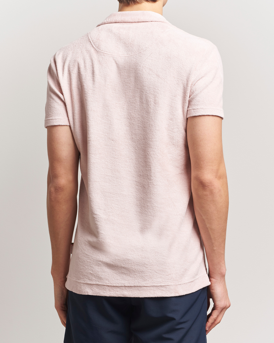 Homme | Polos | Orlebar Brown | Terry Polo Pink Sand