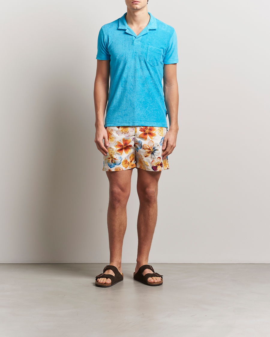 Homme | Polos | Orlebar Brown | Terry Polo Agua Blue