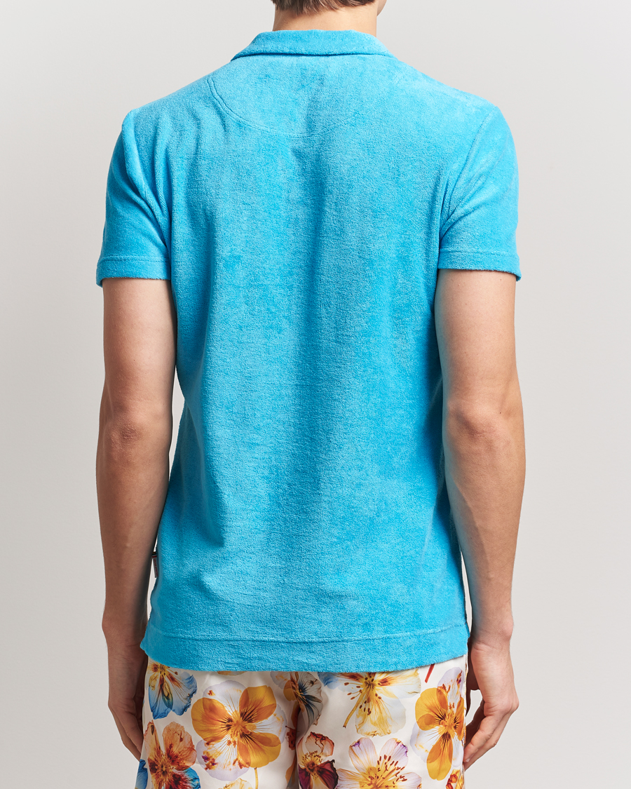 Homme | Polos | Orlebar Brown | Terry Polo Agua Blue