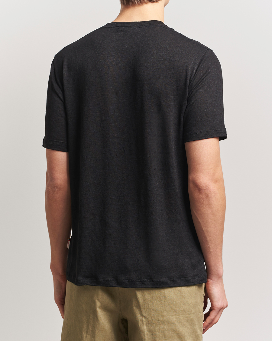 Homme | T-shirts | Orlebar Brown | Standard Linen T-Shirt Black