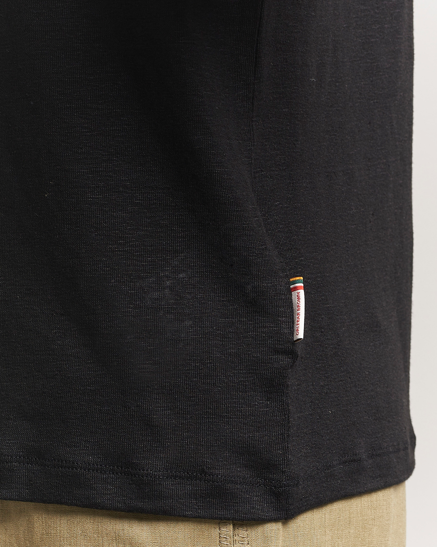 Homme | T-shirts | Orlebar Brown | Standard Linen T-Shirt Black