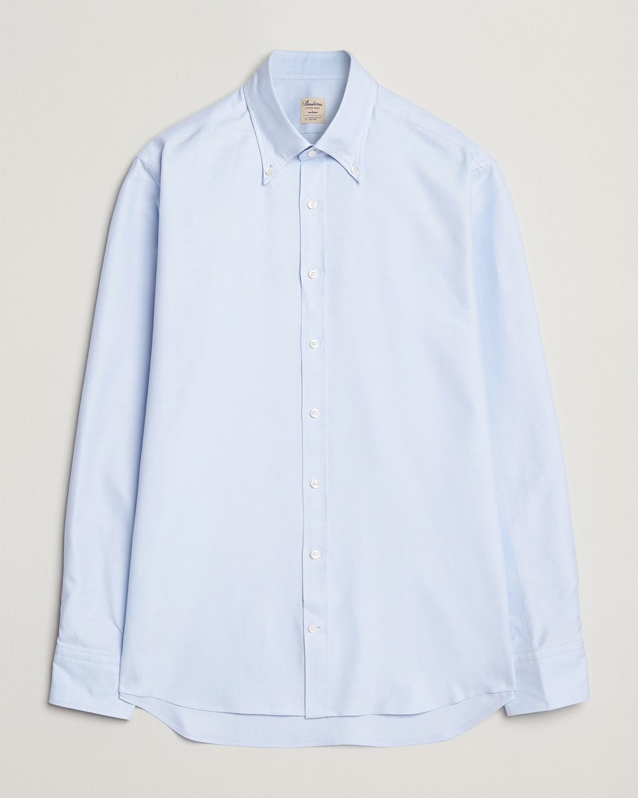 Homme | Chemises | Stenströms | Fitted Body Heavy Oxford Shirt Blue