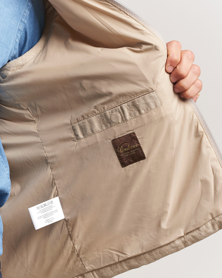 Homme | Manteaux Et Vestes | Stenströms | Linen/Alcantar Vest Beige