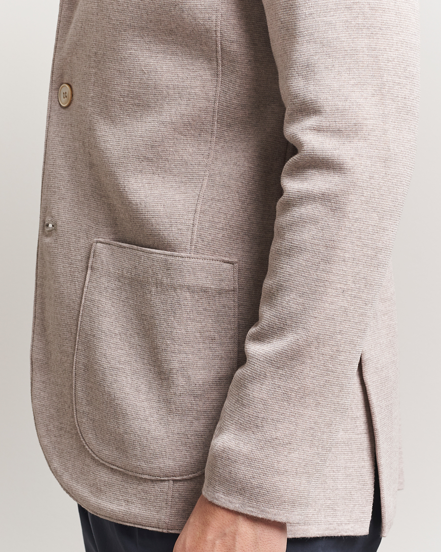 Homme | Blazers | Stenströms | Milano Knitted Blazer Beige
