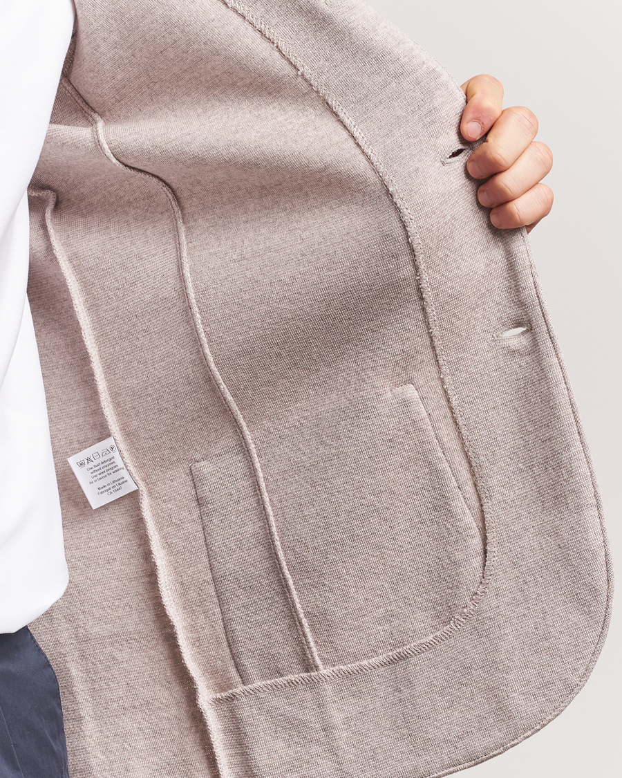 Homme | Blazers | Stenströms | Milano Knitted Blazer Beige