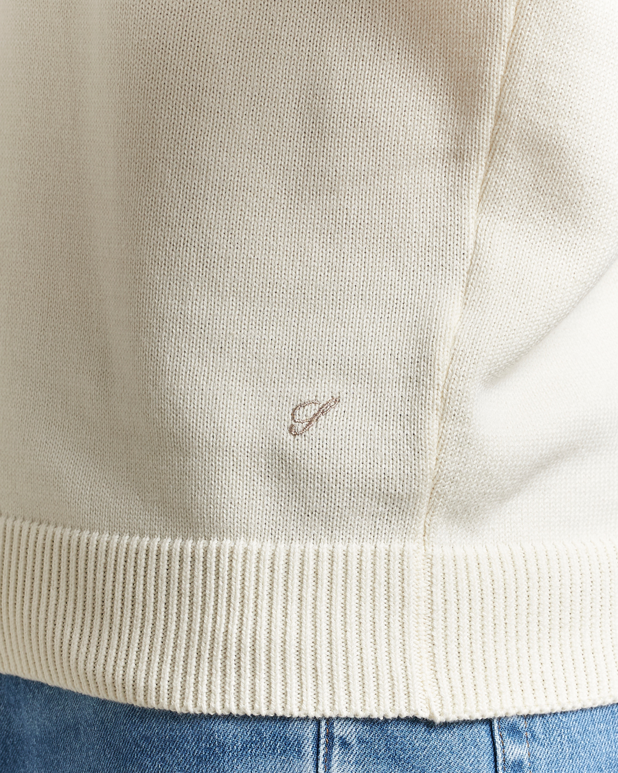 Homme | Pulls Et Tricots | Stenströms | Organic Cotton Knitted Sweater White
