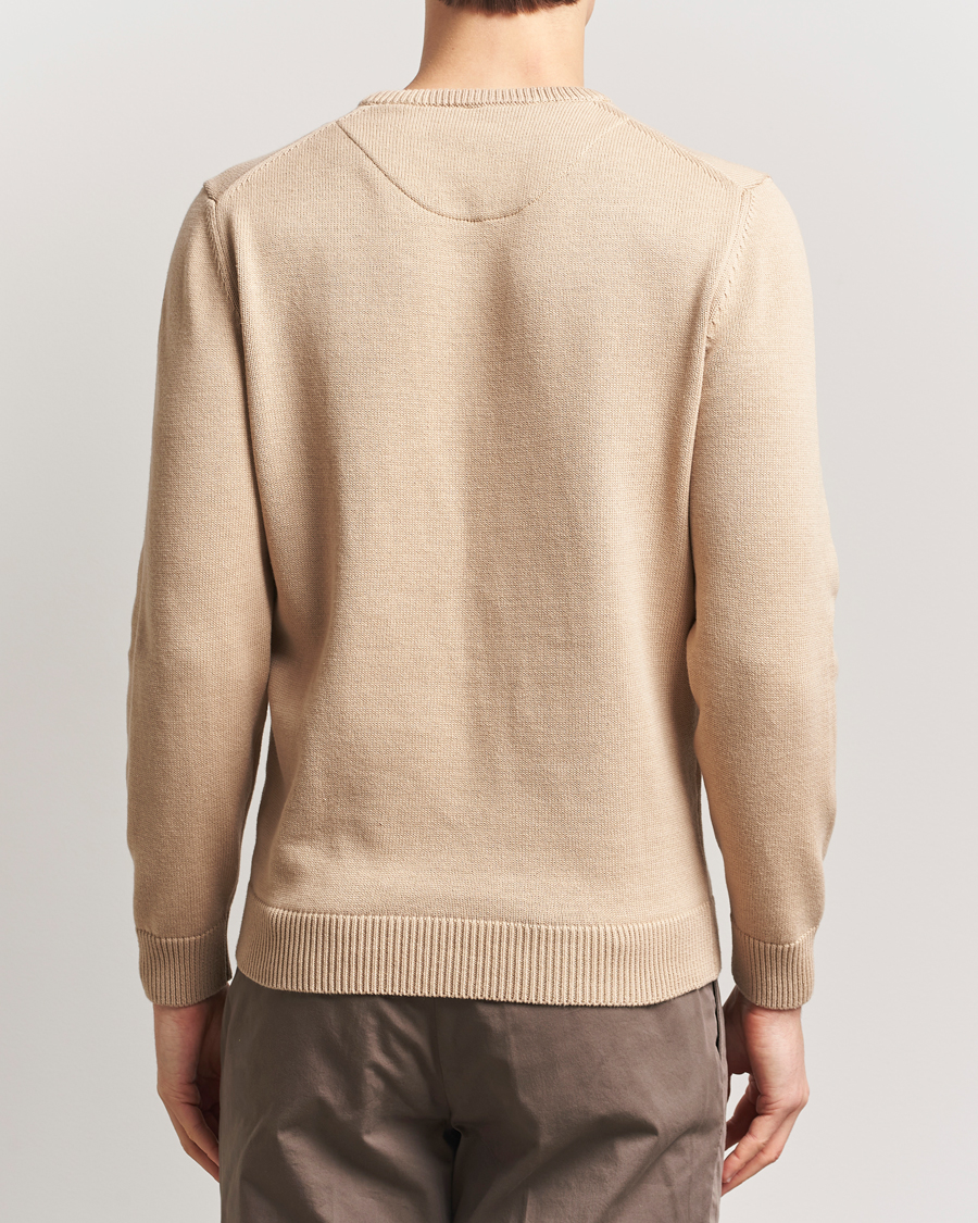 Homme | Pulls Et Tricots | Stenströms | Organic Cotton Knitted Sweater Beige