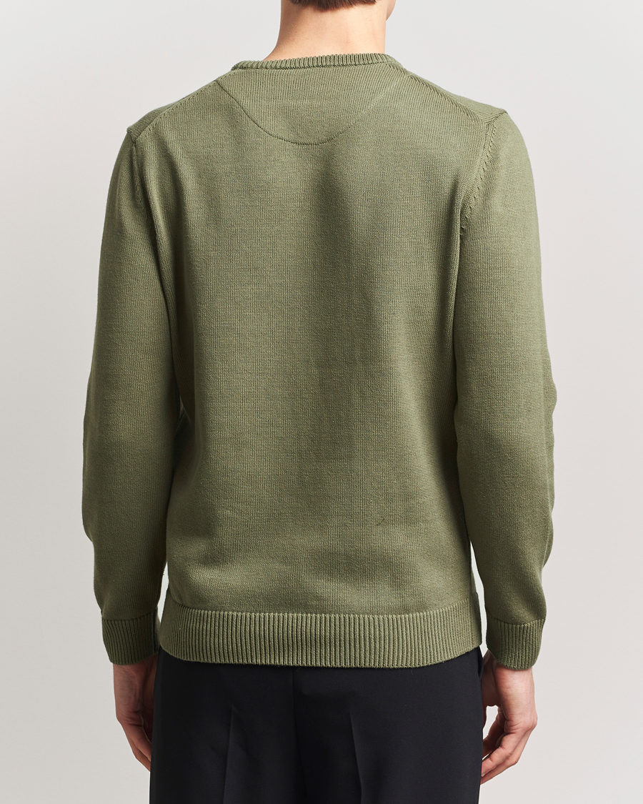Homme | Pulls Et Tricots | Stenströms | Organic Cotton Knitted Sweater Olive