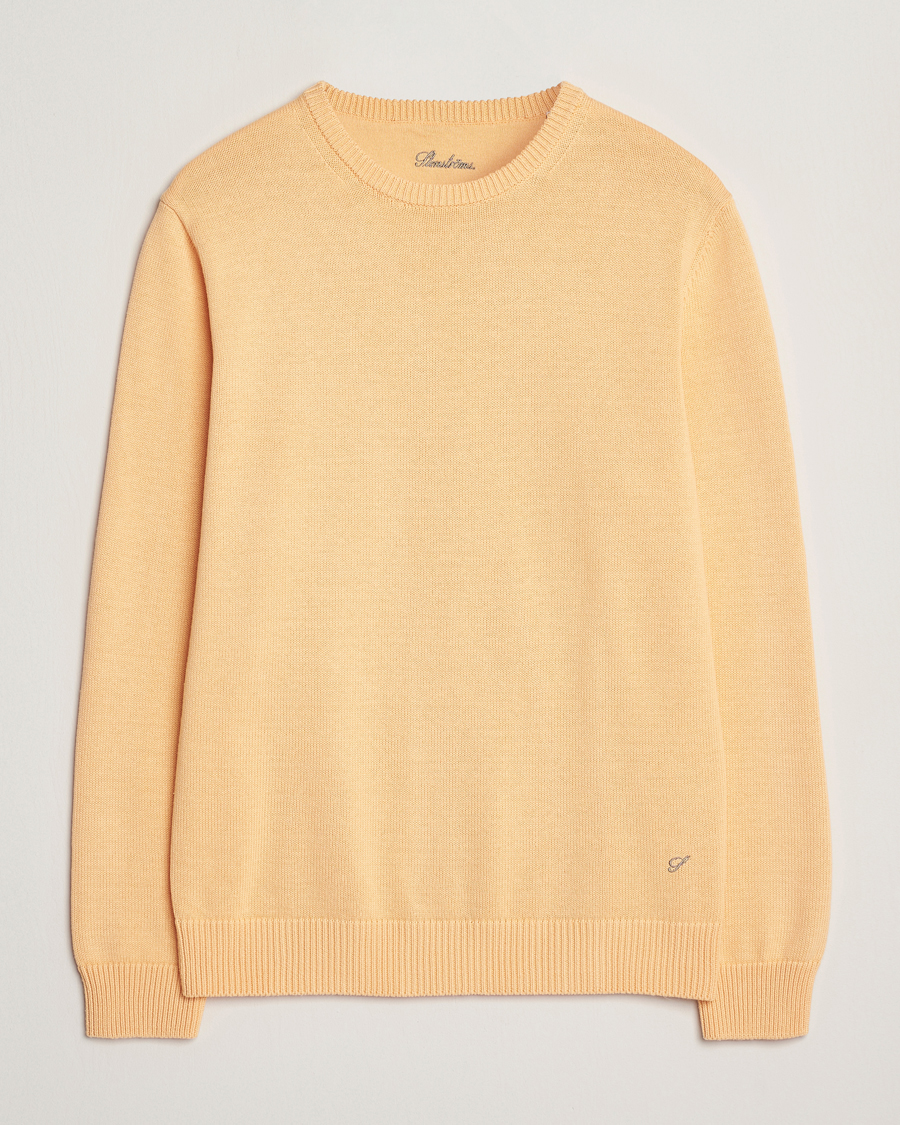 Homme | Pulls Et Tricots | Stenströms | Organic Cotton Knitted Sweater Orange