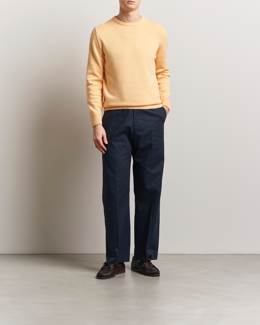 Homme | Pulls Et Tricots | Stenströms | Organic Cotton Knitted Sweater Orange