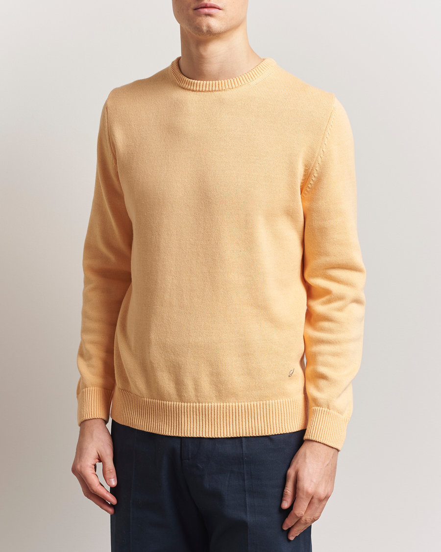 Homme | Pulls Et Tricots | Stenströms | Organic Cotton Knitted Sweater Orange