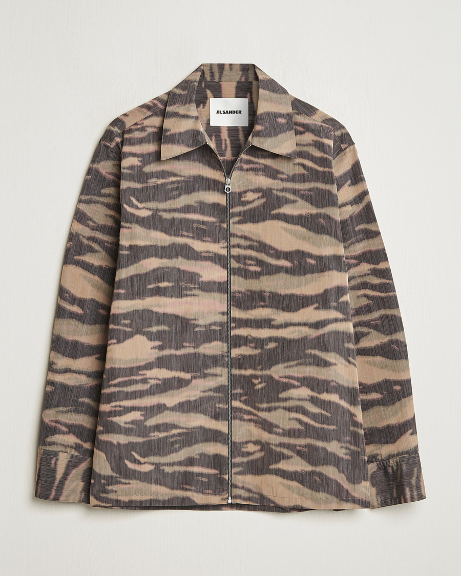 Homme | Chemises | Jil Sander | Zip Shirt Jacket Camouflage