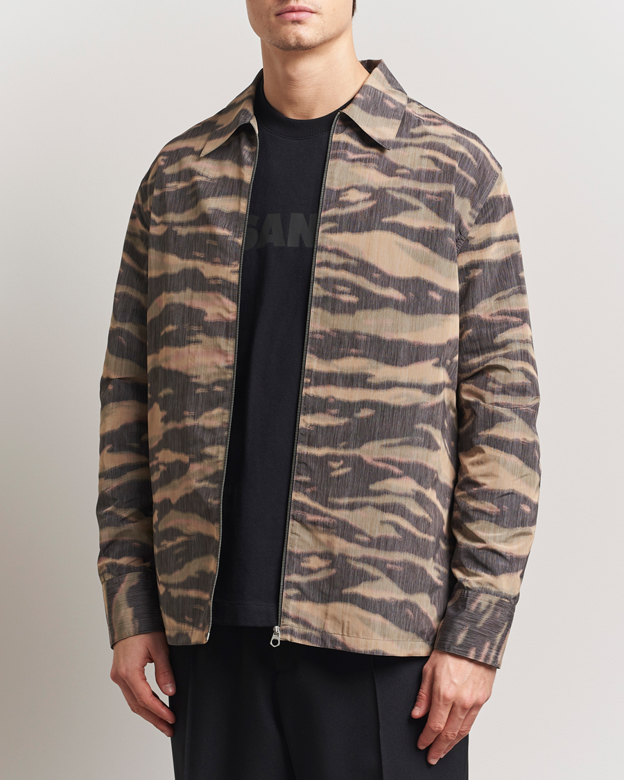 Homme | Chemises | Jil Sander | Zip Shirt Jacket Camouflage