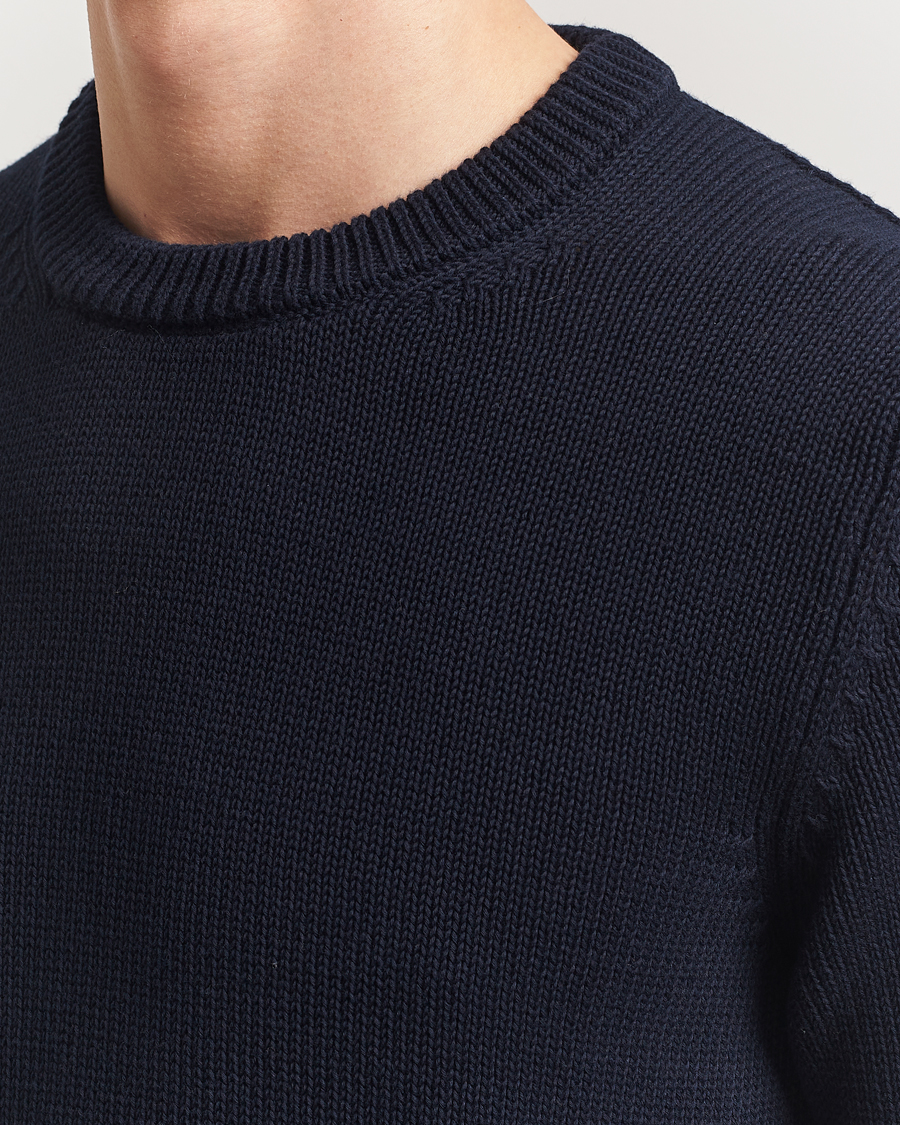 Homme | Pulls Et Tricots | Zanone | Soft Cotton Crewneck Sweater Navy