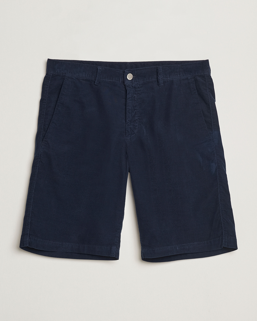 Homme | Shorts | Massimo Alba | Vela Baby Corduroy Shorts Navy