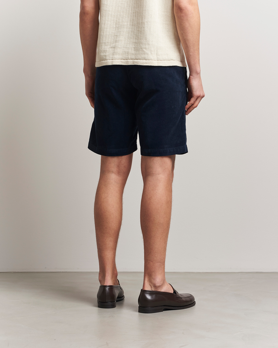 Homme | Shorts | Massimo Alba | Vela Baby Corduroy Shorts Navy