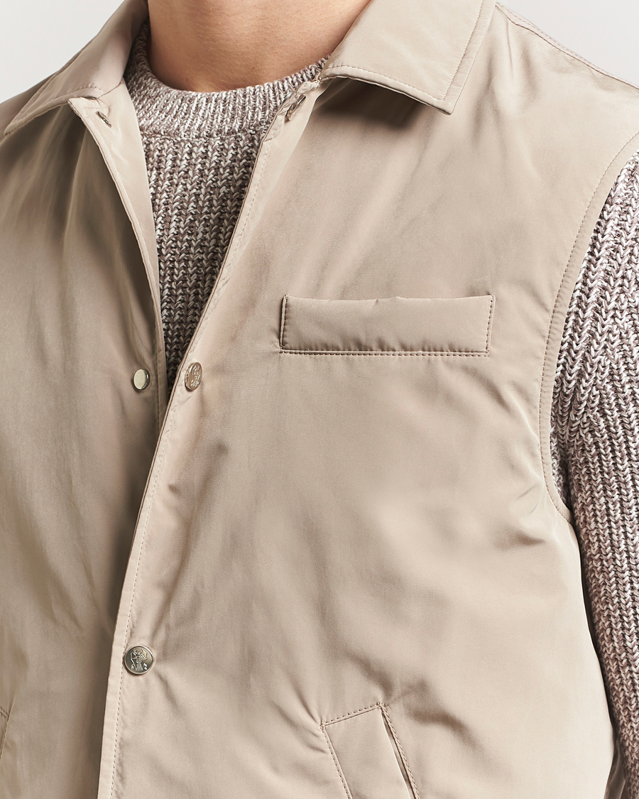 Homme | Manteaux Et Vestes | Brunello Cucinelli | Padded Nylon Gilet Beige